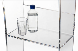 Cong Acrylic Bục Cho Sàn Rõ Ràng Acrylic <span class=keywords><strong>Lectern</strong></span> Đứng Mở Trở Lại Với Kệ - Product Image 2