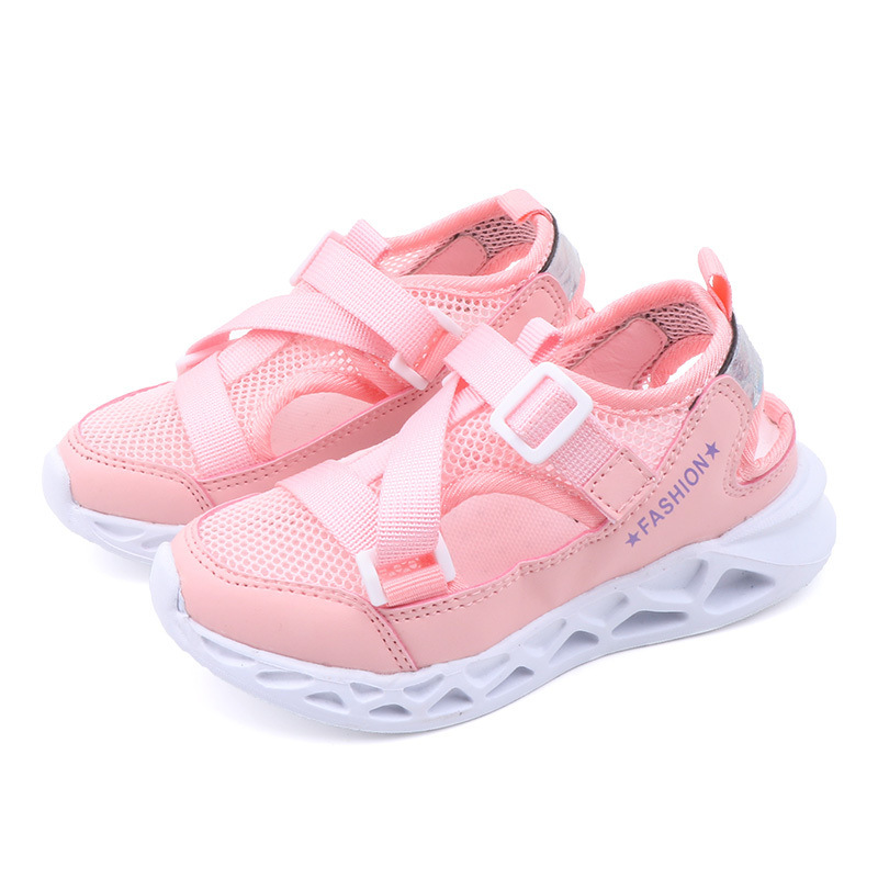 Детские сетчатые кроссовки, сандалии для бега с мягкой подошвой