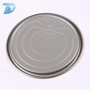 Conservera de atún de fábrica de hojalata ronda fácil abrir la tapa metálica de estaño comida buena con clip - Product Image 4