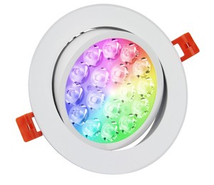 9 W 700LM <span class=keywords><strong>RGB</strong></span> + AAC <span class=keywords><strong>foco</strong></span> de techo <span class=keywords><strong>LED</strong></span> regulable Wifi Control inteligente de <span class=keywords><strong>foco</strong></span> <span class=keywords><strong>LED</strong></span> - Product Image 1