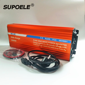 CE RoHS 1000W טהור סינוס גל <span class=keywords><strong>UPS</strong></span> מהפך מובנה עם מטען 1000 ואט