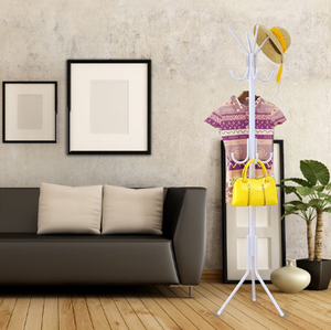 La habitación <span class=keywords><strong>de</strong></span> metal hall árbol <span class=keywords><strong>Perchero</strong></span> <span class=keywords><strong>de</strong></span> pie robusto piso <span class=keywords><strong>Perchero</strong></span> <span class=keywords><strong>de</strong></span> pie con el color blanco - Product Image 2