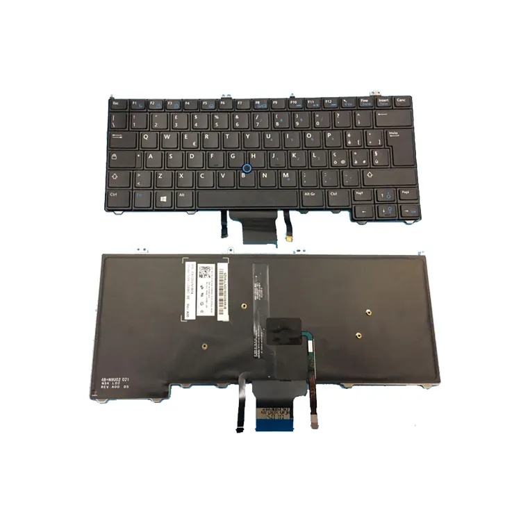 HK-HHT New IT teclado do laptop para DELL Latitude E7240 E7440 Teclado Backlit Ponteiro Italiano Tastiera