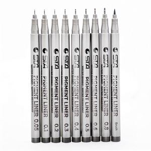 Ensemble de stylos marqueurs à encre pigmentée STA, pointe pinceau, noir, fineliner, marqueurs de croquis, stylos pinceaux, 0,05 0,1 0,2 0,3 0,4 0,5 0,6 0,8 - Product Image 5