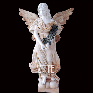 Estatua de mármol tallada a mano de hermosa chica, diseños populares - Product Image 5