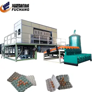 Recycling egg container making cheap machine making paper egg boxes molded fiber egg carton production machine