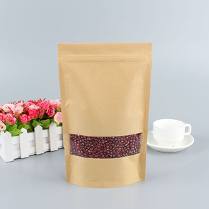 Hecho en China, nueva bolsa vertical de Papel kraft con ventanas transparentes, bolsa de papel kraft Vertical - Product Image 4