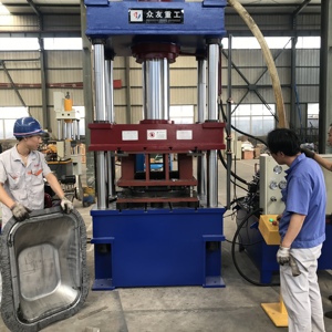 Prensa hidráulica de dibujo profundo de cuatro columna, máquina de corte y punzonado de lámina de Metal, tamaño de la rueda, Material de acero - Product Image 3