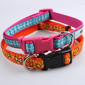 Collar de perro de nailon de diseño personalizado al mejor precio con logotipo, cintas de impresión por sublimación, decoración con etiqueta privada, venta al por mayor, 2025 - Product Image 6