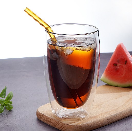 juice cup borosilicate Glass Coffee Cup double wall glass cup Beer Glass