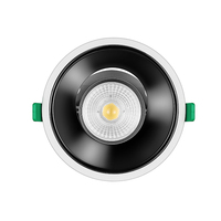 Plafonnier LED carré réglable en aluminium ETL CETL 90 3-4 pouces IP44, design moderne pour hôtel, 20W, anti-éblouissement, à intensité variable, 2700-6500K