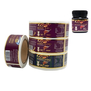 Cá Nhân Hot Stamping Thân Thiện Với Môi Vinyl Sticker In Ấn Cho Bee Mật Ong/Thực Phẩm Chai Container Lọ Bao Bì Nhãn - Product Image 3