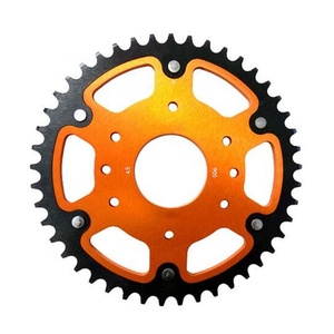 Billetta arancione in alluminio 520 42T pignone posteriore per <span class=keywords><strong>KTM</strong></span> Duke 200 nuova condizione accessorio <span class=keywords><strong>moto</strong></span>