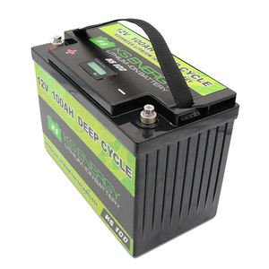 Lithium battery 12 V 100AH lithium ion solar storage UPS rechargeable deep cycle LiFePO4 <strong>2</strong> Volt lead acid - Product Image 5