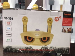 2019 el más nuevo portátil familia KTV <span class=keywords><strong>karaoke</strong></span> altavoz BT inalámbrico con micrófono 20 vatios altavoz USB TF - Product Image 4