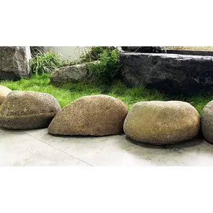 Landscape Stone High Quality Outdoor Decoration Garden Big Artificial Lava River Stone Boulder Landscaping Large Rocks And Stone For Sale