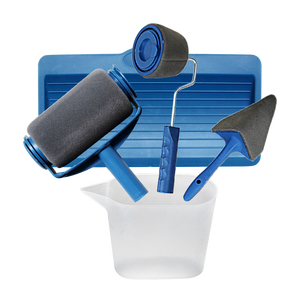 Vendita calda strumento di decorazione multifunzionale senza gocce senza fuoriuscite Runner pennello <span class=keywords><strong>a</strong></span> <span class=keywords><strong>rullo</strong></span> di <span class=keywords><strong>vernice</strong></span> Pro Set per <span class=keywords><strong>vernice</strong></span> ad acqua in lattice 6 in 1 - Product Image 1