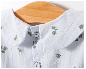 Vestiti del bambino Del Bambino di Estate Della Ragazza 100% Cotone A Maniche Corte <span class=keywords><strong>Vestito</strong></span>, Blu E <span class=keywords><strong>Rosa</strong></span>, Vendita Al Dettaglio E Commercio All'ingrosso - Product Image 5