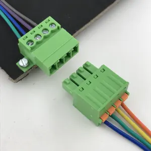 6pin 3.81มิลลิเมตรสนามแผงคงที่ชายและหญิงเสียบขั้วต่อบล็อก300โวลต์8A - Product Image 3