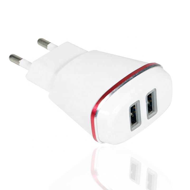 АС plug AC адаптеры питания 2 порты и разъёмы 5 V 2.1a dual usb Портативный Дома Путешествия стены