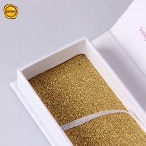 Sol naturaleza blanco precioso oro brillo logotipo personalizado de caja de clavos - Product Image 2