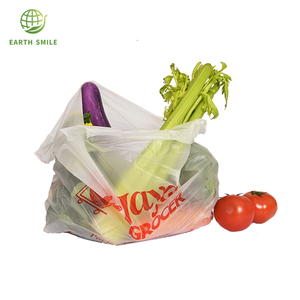 En gros En Plastique Légumes Fruits Compostable Biodégradable Sac À Provisions Pour Faire Du Shopping - Product Image 2