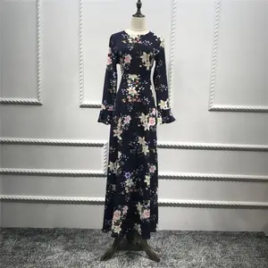 flovar马来西亚海军现代服饰baju Kurung伊斯兰服装