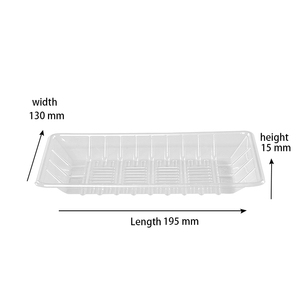 Seguro de alimentos bandeja de plástico supermercado verduras bandejas de plástico bandeja desechable de plástico de verduras - Product Image 1