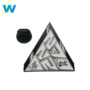 2018 Nouvelle arrivée <span class=keywords><strong>papillon</strong></span> d'embrayage fermoir vis pin dos personnalisé triangle doux émail broches dropshipping - Product Image 3