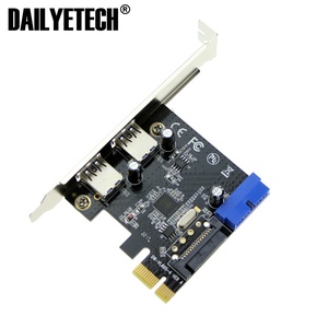 USB3.0 PCI-E PCI Express Card adapter SuperSpeed 2 Port 19pin 15pin Stecker Niedrigen Profil - Product Image 1