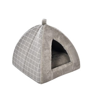 Interior Mini techo en forma de Material suave de algodón de peluche de perro <span class=keywords><strong>cueva</strong></span> cama <span class=keywords><strong>Cueva</strong></span> <span class=keywords><strong>del</strong></span> Gato - Product Image 1