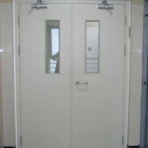 Commercial intérieur couleur enduit laminé à froid 2 h porte en acier évaluée par feu - Product Image 6