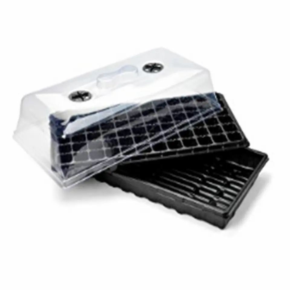 Seed Starter Kit 72 Cell Extra Strength 1020 Tray Humidity Domewith two vents Plug Tray Starting Trays for Seedling Germination