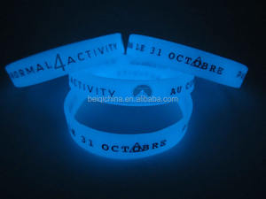 Incandescente <span class=keywords><strong>Silicone</strong></span> Su Misura Wristabands, Ordine Braccialetti di <span class=keywords><strong>Silicone</strong></span> Personalizzati Con Il Vostro Logo - Product Image 6