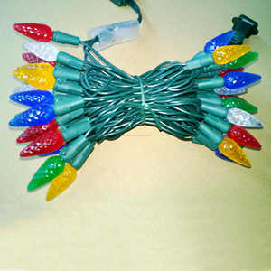 Luz led C6 para vacaciones, grado comercial, resistente al agua, alambre verde, decoración de Casa de Navidad para azadas - Product Image 5