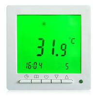 C09 Otel Odası Yerden Isıtma Sistemi Dijital Termostat Esnek Programlama Modern Tasarım Geniş LCD Ekran İç/Dış Mekan