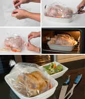 Grand sac de cuisson pour une dinde entière, sac de cuisson en plastique pour four pour poulet