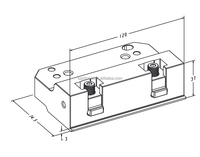 EROWA ER-025895 pince en acier banc plat étau pour fil EDM équipement électrique érosion machine utiliser 3A-200041