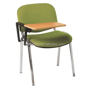 Convenient Design Fabric Writing Table School Student Chair with Writing Table