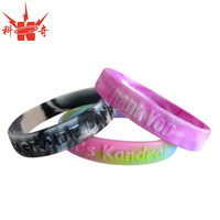 Bracelet en silicone violet populaire pour la sensibilisation à la maladie d'épilepsie