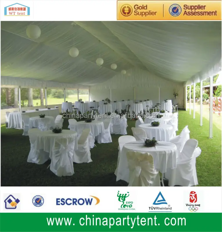 Bruiloft Tent 30X60 Grote Capaciteit Elegante Voor Event Luxe Mode Aangepaste Tent