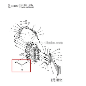 Excavator parts PC400-6 MAIN VALVE 723-48-19401