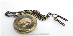 Bronze <strong>Color</strong> Custom Japan Mechanical Antique <strong>Pocket</strong> <strong>Watch</strong>