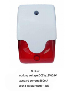 CE Approved <span class=keywords><strong>Burglar</strong></span> <span class=keywords><strong>Alarm</strong></span> Door <span class=keywords><strong>Alarm</strong></span> Siren Strobe Siren <span class=keywords><strong>Piezo</strong></span> <span class=keywords><strong>Alarm</strong></span> Strobe Siren 12V - Product Image 3