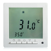 C09 Otel Odası Yerden Isıtma Sistemi Dijital Termostat Esnek Programlama Modern Tasarım Geniş LCD Ekran İç/Dış Mekan