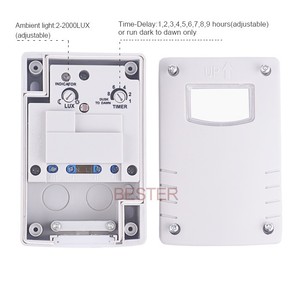BS300 Light Control for Lamps Lux Adjustable Automatic Daylight <strong>Sensor</strong> Switch Automatic Photocell <strong>Sensor</strong> Switch Plastic Standard - Product Image 5