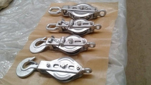 mrine hardware in acciaio inox corda corpo aperto puleggia del blocco con gancio - Product Image 3