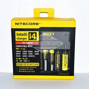 Nitecore i4 carregador Original 18650 26650 16340 li-ion carregador de bateria