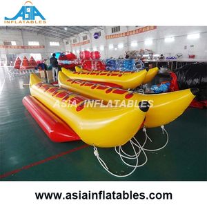 Bateau gonflable tractable pour 10 personnes, type banane aquatique, flyfish, ski tube, pour la <span class=keywords><strong>plage</strong></span>, jet ski - Product Image 2