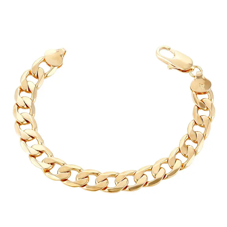 Bracelet lourd pour hommes, bijoux à la mode, en or 18k, vente en gros, 70243